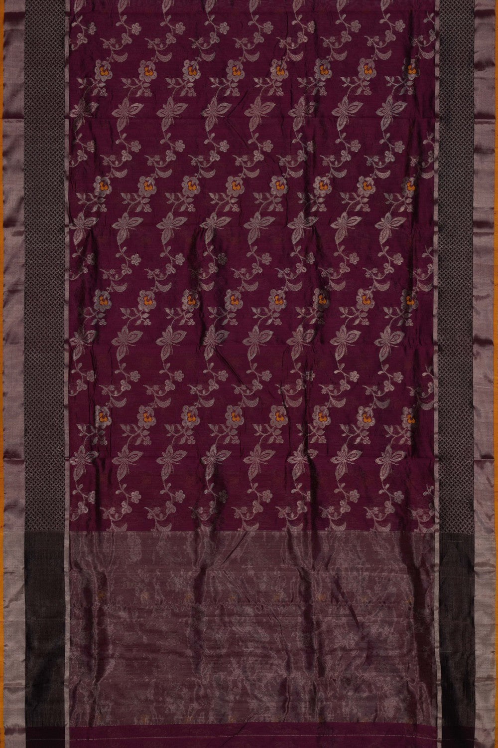 Image of A Vibrant Purple Chanderi Saree